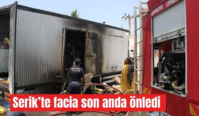 Serik’te facia son anda önledi