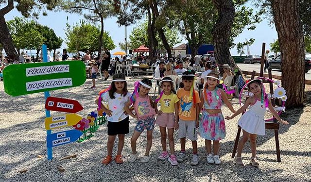 Kemer’de miniklerin keyifli piknik buluşması