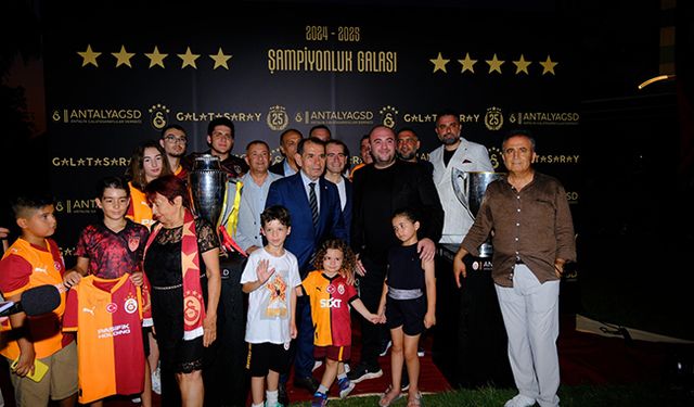 Galatasaray’ın 25'inci şampiyonluğu Antalya’da Kutlandı