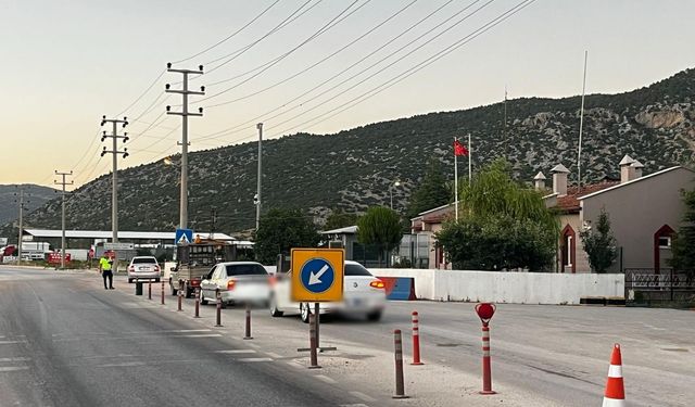 15 araç trafikten men edildi