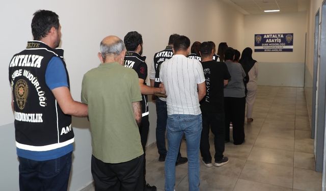 Antalya’da son bir haftada 225 tutuklama
