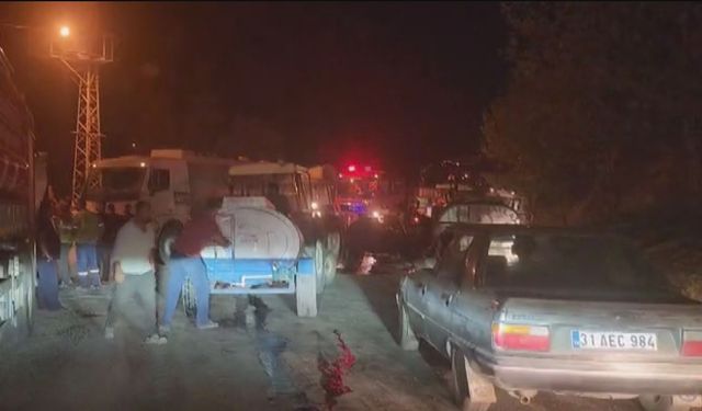 Hatay Yukarıbucak'ta evler tahliye edildi