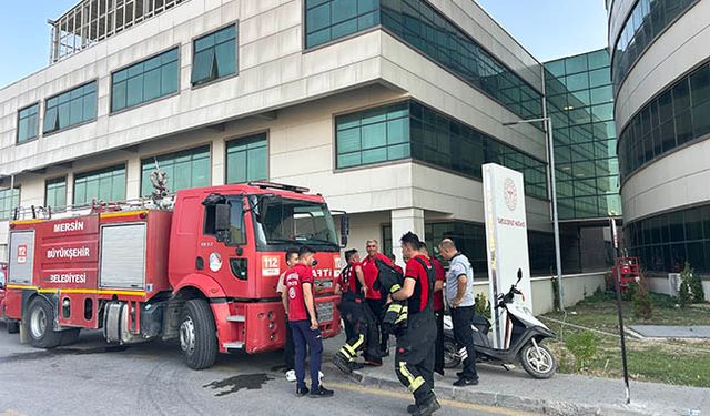 Hastanenin bodrum katında yangın
