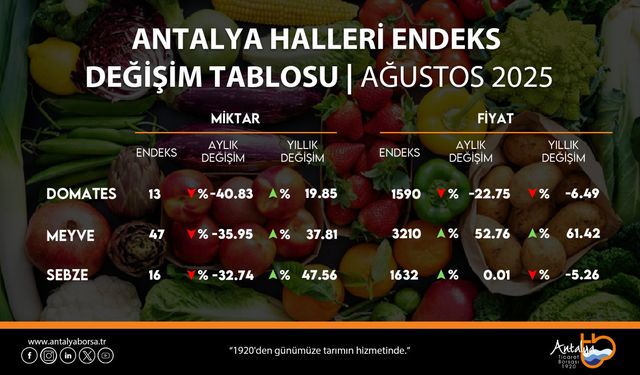 Ağustos ayı hal endeksi açıklandı