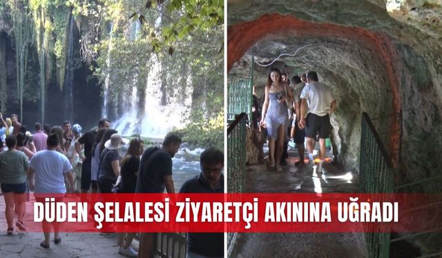 Düden Şelalesi ziyaretçi akınına uğradı