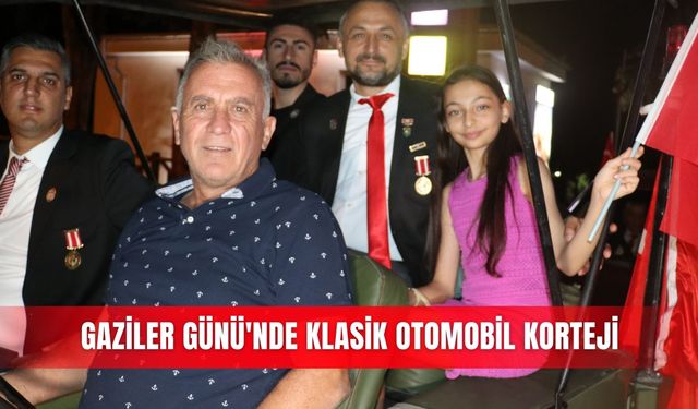Gaziler Günü'nde klasik otomobil korteji