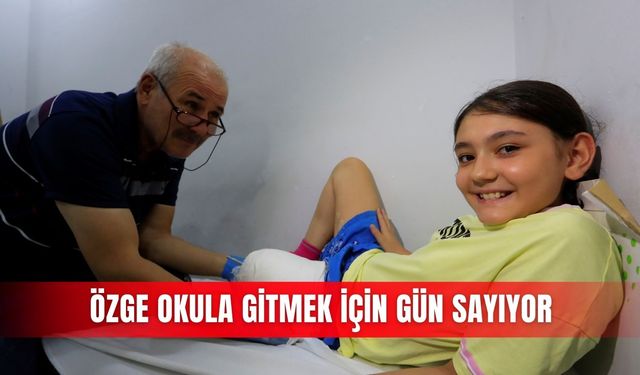 Özge okula gitmek için gün sayıyor