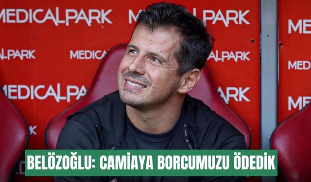 Belözoğlu: Camiaya borcumuzu ödedik