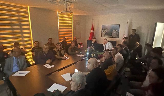 Antalya'da tanker gemisinde tatbikat