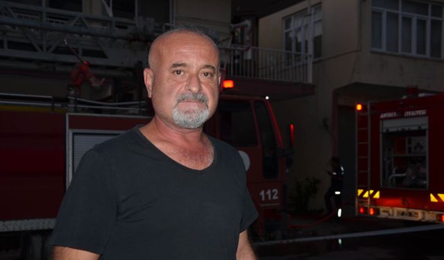 İtfaiye yangını söndürüp, evdeki kuşu kurtardı