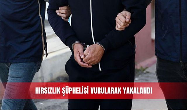 Hırsızlık şüphelisi vurularak yakalandı