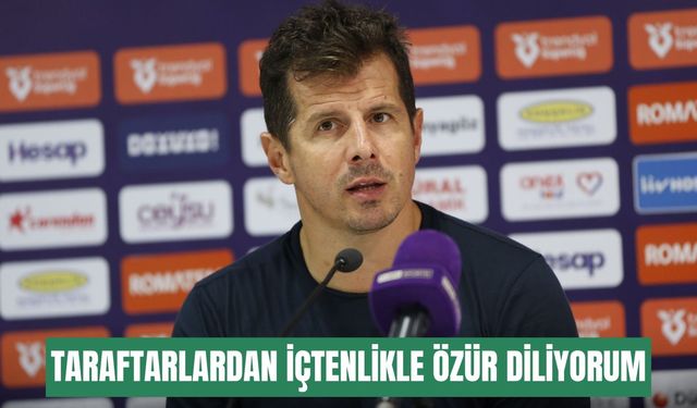 Belözoğlu: Taraftarlardan içtenlikle özür diliyorum