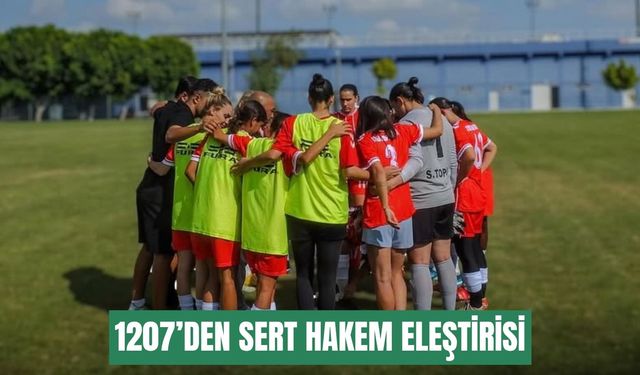 1207 Antalyaspor’dan Antalyalı hakemlere sert tepki