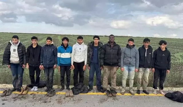 Edirne’de 10 kaçak göçmen yakalandı
