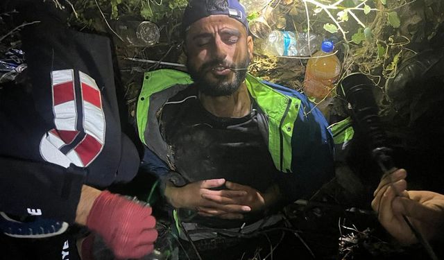 Falezlerden düştü, itfaiye ve AFAD kurtardı