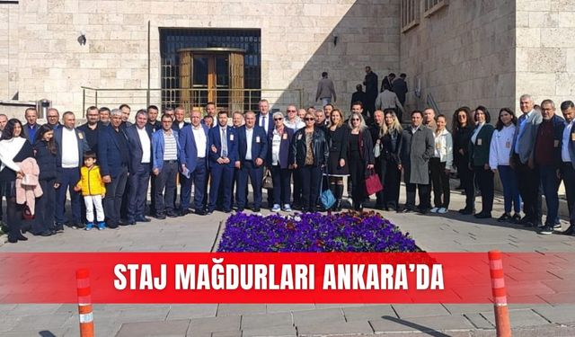Staj mağdurları Ankara’da
