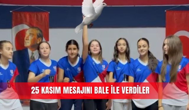 25 Kasım mesajını bale ile verdiler