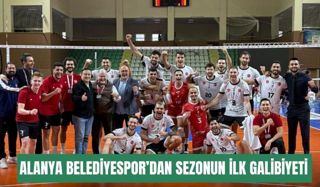 Alanya Belediyespor’dan sezonun ilk galibiyeti