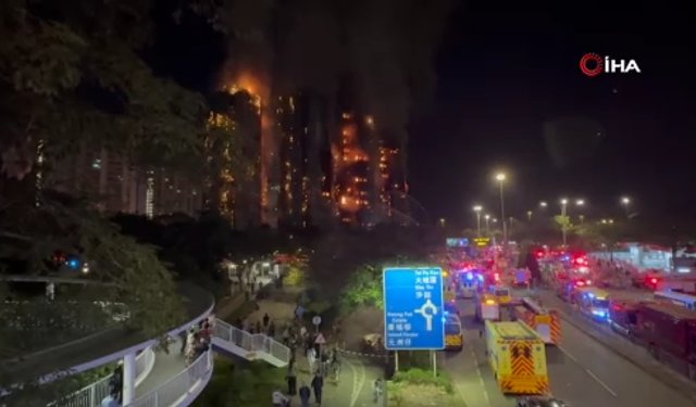 Hong Kong'daki yangın faciası: can kaybı 36