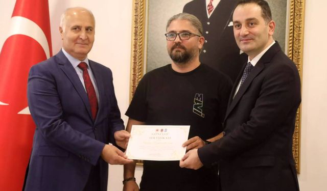 Yükümlülerin rehabilitasyonu için çalışan gönüllülere sertifika