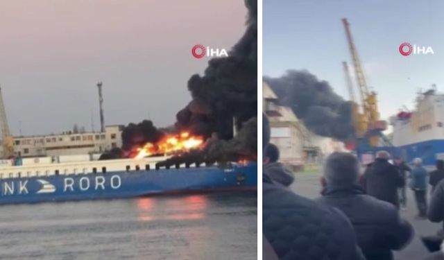 TIR taşımacılığı yapan Türk gemisi Odesa’da vuruldu