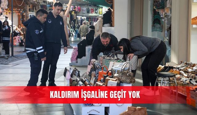 Kaldırım işgaline geçit yok
