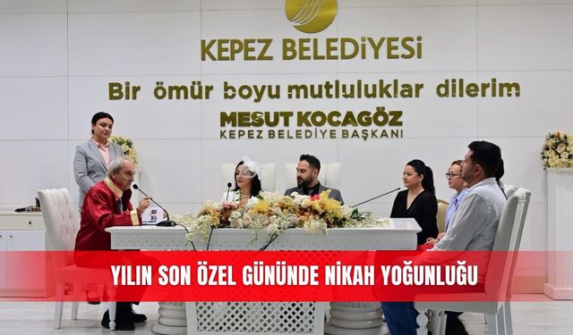 Yılın son özel gününde nikah yoğunluğu