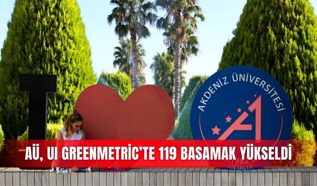 AÜ, UI GreenMetric’te 119 basamak yükseldi