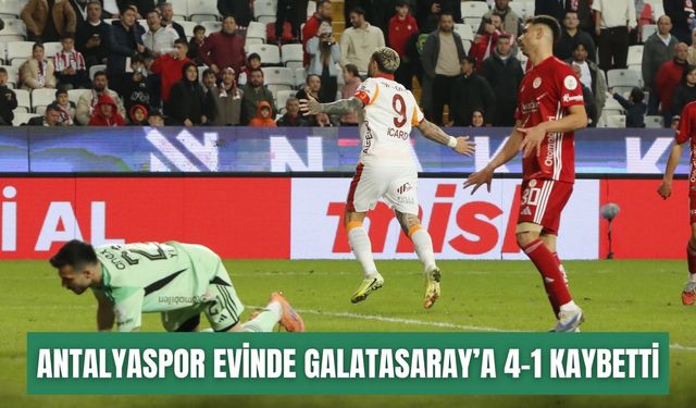 Antalyaspor evinde Galatasaray’a 4-1 kaybetti