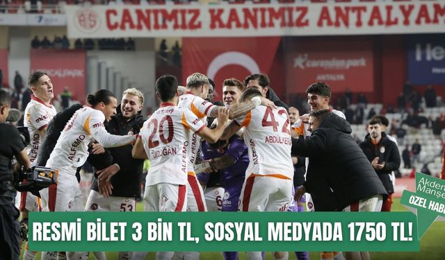 Galatasaray maçına karaborsa damgası: Resmi bilet 3 bin TL, sosyal medyada 1750 TL!