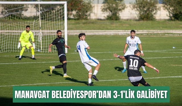Manavgat Belediyespor’dan 3-1’lik galibiyet