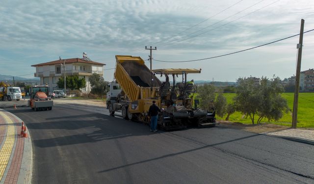 Manavgat'ta cadde düzenleme çalışması
