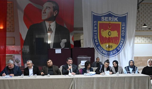 Serik Ulaştırma Hizmetleri Esnaf Odası'nda seçim