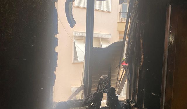 Serik'te ev yangını