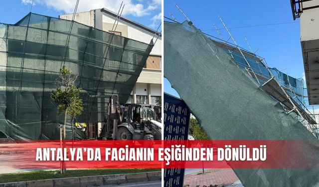 Antalya’da facianın eşiğinden dönüldü