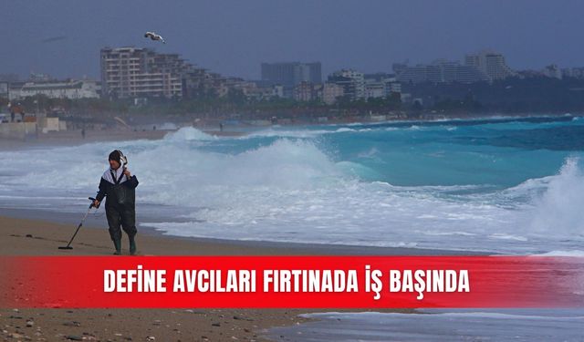 Define avcıları fırtınada iş başında