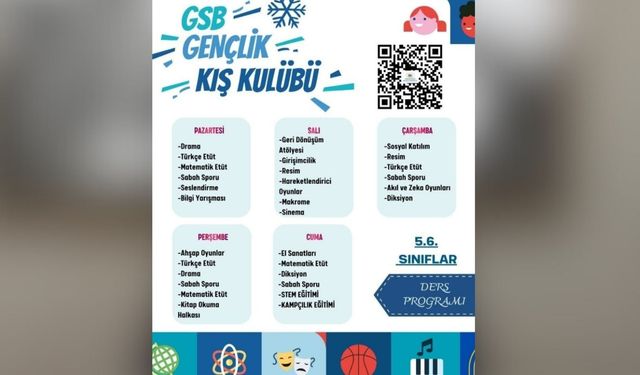 GSB Gençlik Kış Kulübü başlıyor