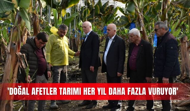 'Doğal afetler tarımı her yıl daha fazla vuruyor'