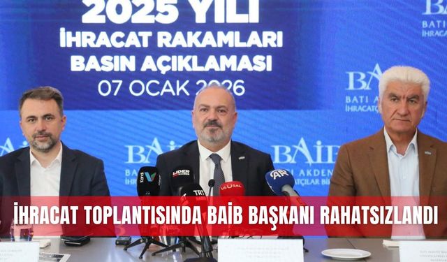 İhracat toplantısında BAİB Başkanı rahatsızlandı
