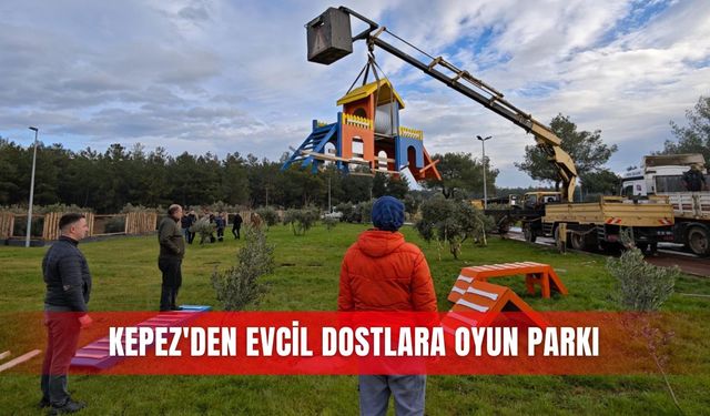 Kepez'den evcil dostlara oyun parkı