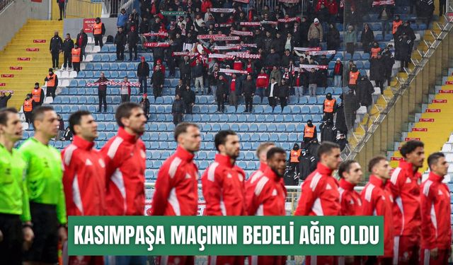 Kasımpaşa maçının bedeli ağır oldu: Antalyaspor’a ceza yağdı