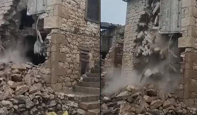 Komşusu ’adam öldü evi de yıkıldı’ dedi o anda ev çöktü