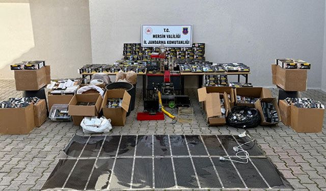 Mersin'de on binlerce doldurulmuş sigara ele geçirildi