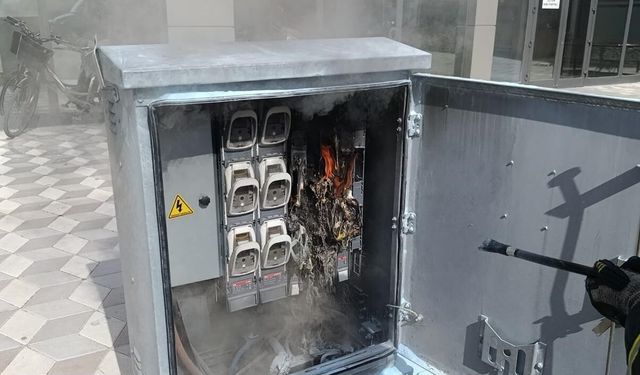 Burdur'da trafoda yangın paniği