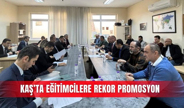 Kaş’ta eğitimcilere rekor promosyon
