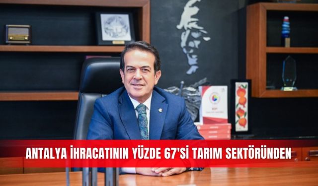 Antalya ihracatının yüzde 67'si tarım sektöründen