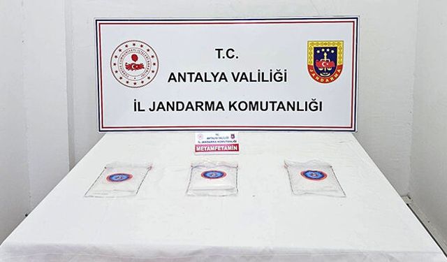 Kepez'de 1 kilo 810 gram metamfetamin ele geçirildi