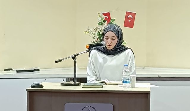 Kur'an-ı Kerim okuma yarışmasında birinci oldu