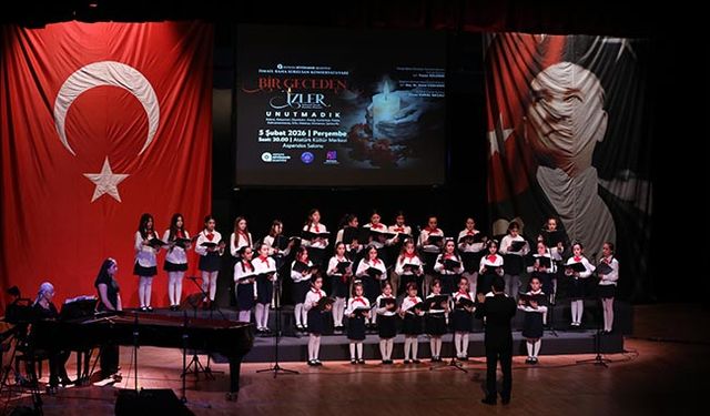 Antalya'da küçük yüreklerden büyük anma