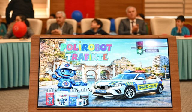 'Polirobot' ile çocuklara trafik bilinci kazandırılıyor